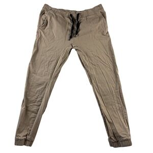 Southpole Jogger Pants Mens 2XL Tan Khaki Flex Movement Drawstring Casual Street